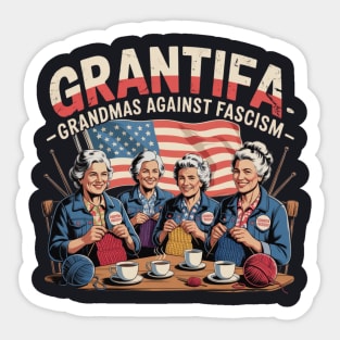 Grantifa — Grandmas Against Fascism Sticker